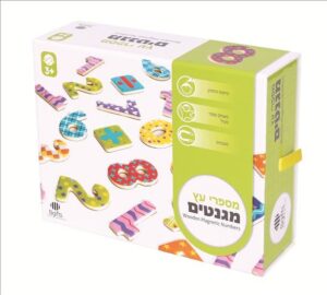 מספרים מגנטיים בקופסת קרטון